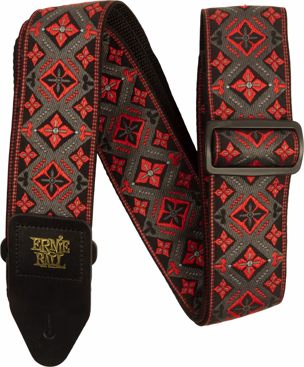 ERNIE BALL Correa Eb Guit/ Bajo Jacquard - Red King AEB5346