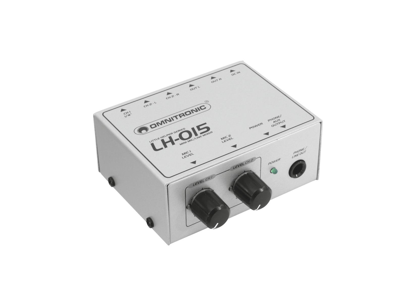 Omnitronic LH-015 Mezclador 2 Canales LH-015