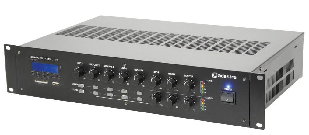 Adastra RM1202 Amplificador 2 x 120W Línea 100V RM1202