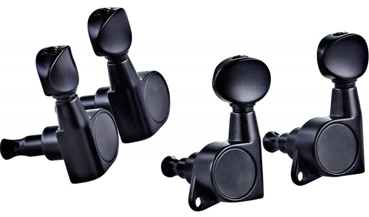 Ortega OTMUKDC-GB. Clavijero Die Cast para Ukelele Gloss Black OTMUKDC-GB