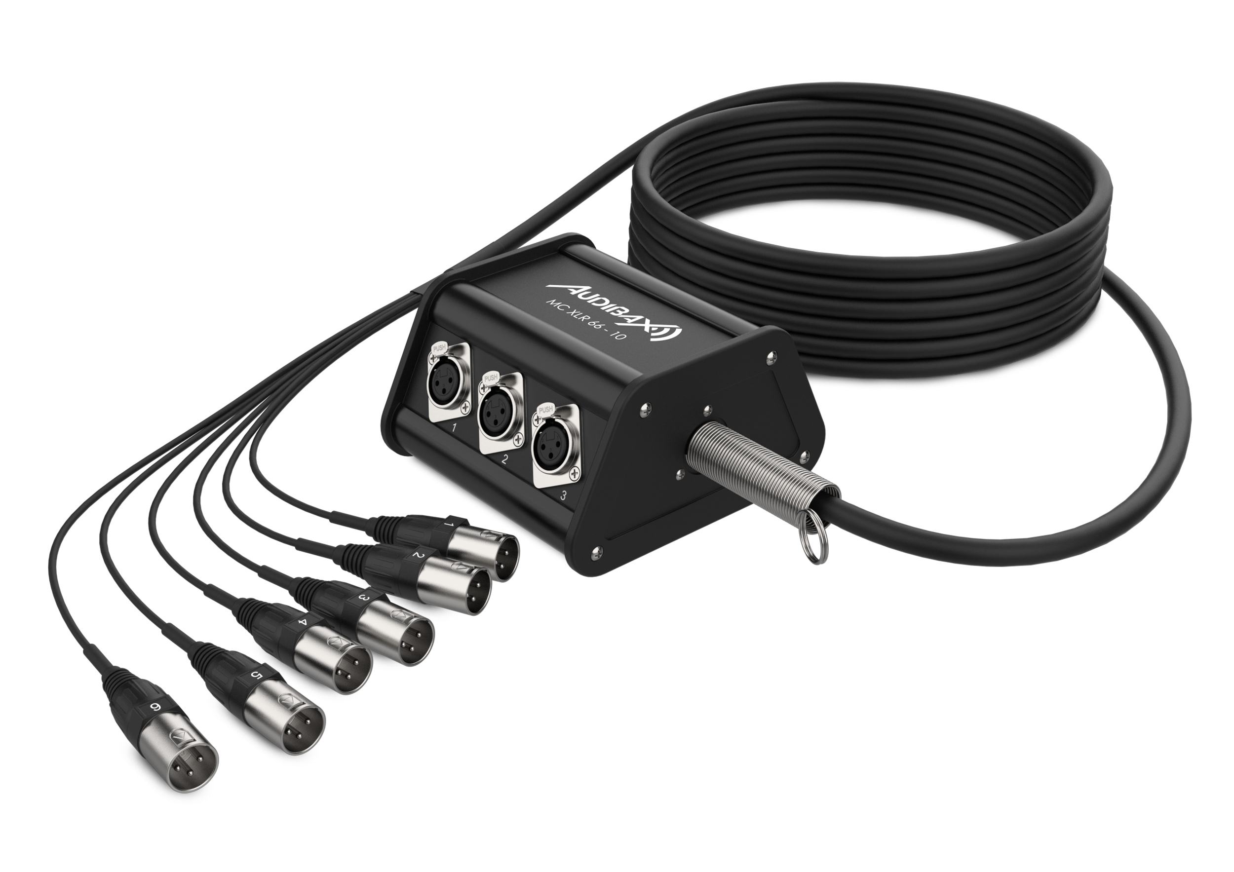 Audibax MC XLR 66 10 Metros Cajetín de Escenario 6 Entradas XLR MC XLR 66 – 10