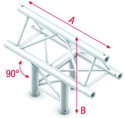 Showtec GT30037 T-Cross vert.3-way Pro-30 Triangle G Truss GT30037
