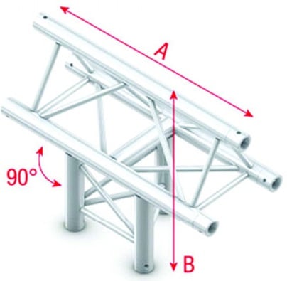 Showtec PT30037 T-Cross ver.3-way,apex up-50cm Pro-30 Triangle P Truss PT30037