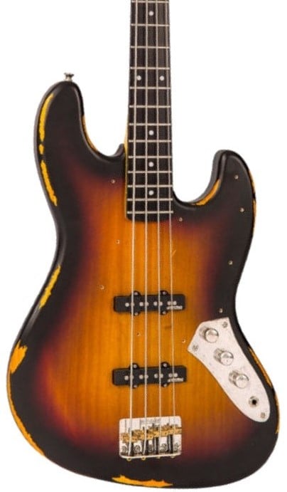 Vintage VJ74JP Distressed Sunburst Bajo Eléctrico Vintage VJ74JP Distressed