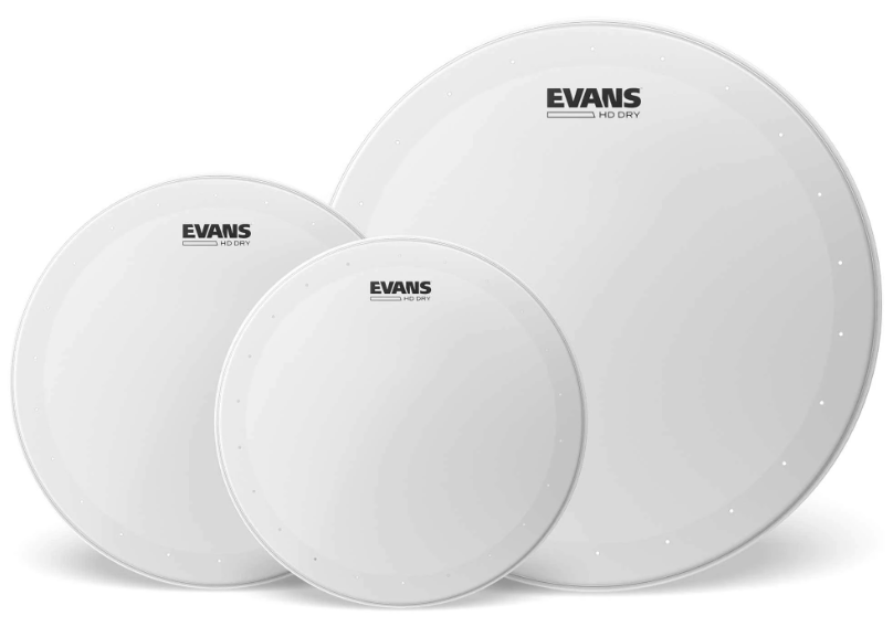 Evans ETP-HDD-S Genera HD Dry Tompack, Standard (12 pulgadas, 13 pulgadas, 16 pulgadas) ETP-HDD-S