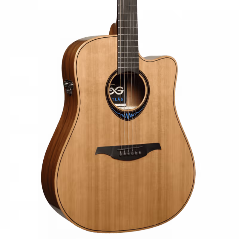 LAG GLHTBW2DCE Guitarra Acústica Dreadnought Cutaway A/E Blue Wave 2 GLHTBW2DCE