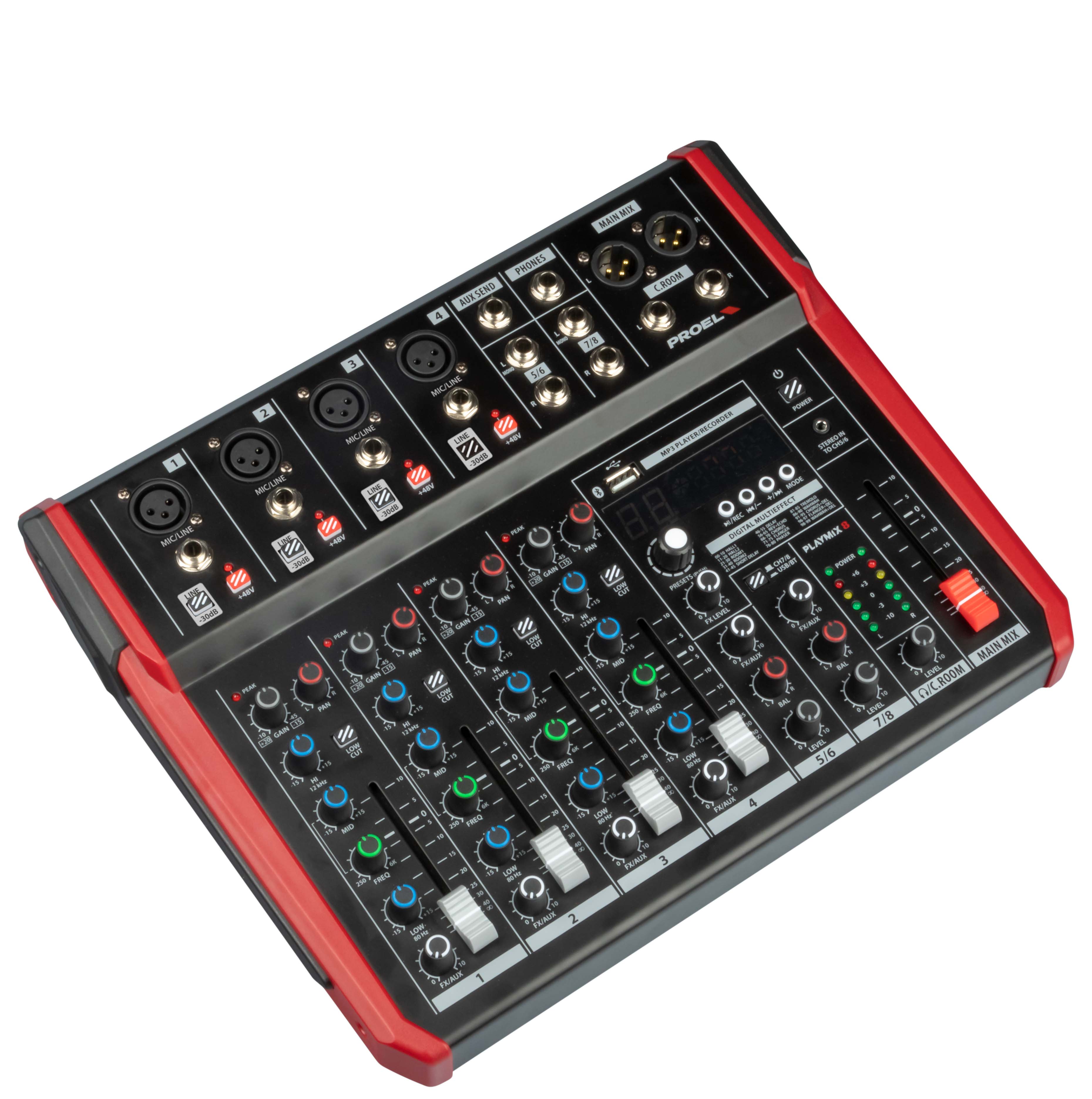 Proel 8-channel Compact Mixer PLAYMIX8 PLAYMIX8