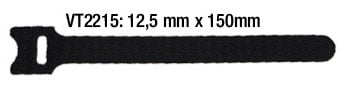 ADAM HALL VT 2215 Pack 10 Bridas Velcro 15cm Bridas Velcro 150 mm VT 2215 Pack 10
