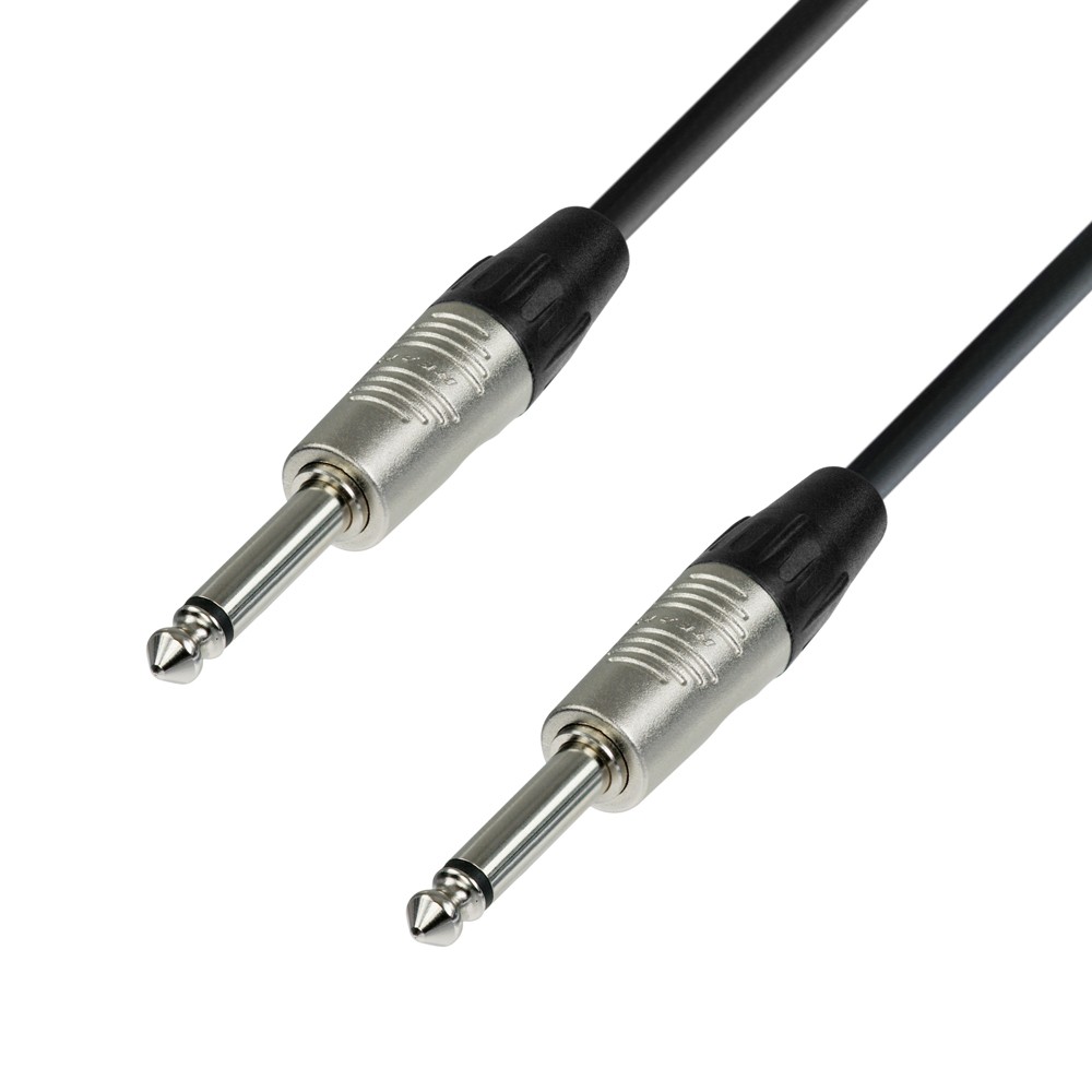 Adam Hall Cables K4 IPP 0150 Cable de Instrumento REAN de Jack 6,3 mm mono a Jack 6,3 mm mono 1,5 m K4 IPP 0150