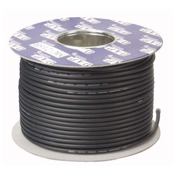 DAP Audio MC-216B Bobina de cable negro para micrófono 100m MC-216B