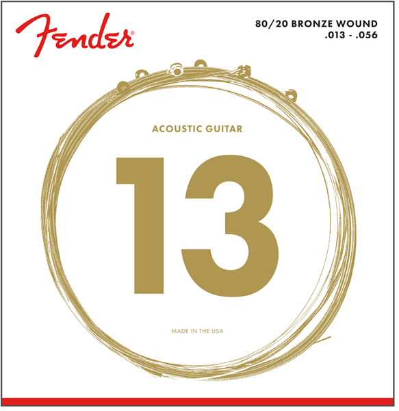 Fender 80/20 Bronze Acoustic Cuerdas 70M .013-.056 (6) 730070408