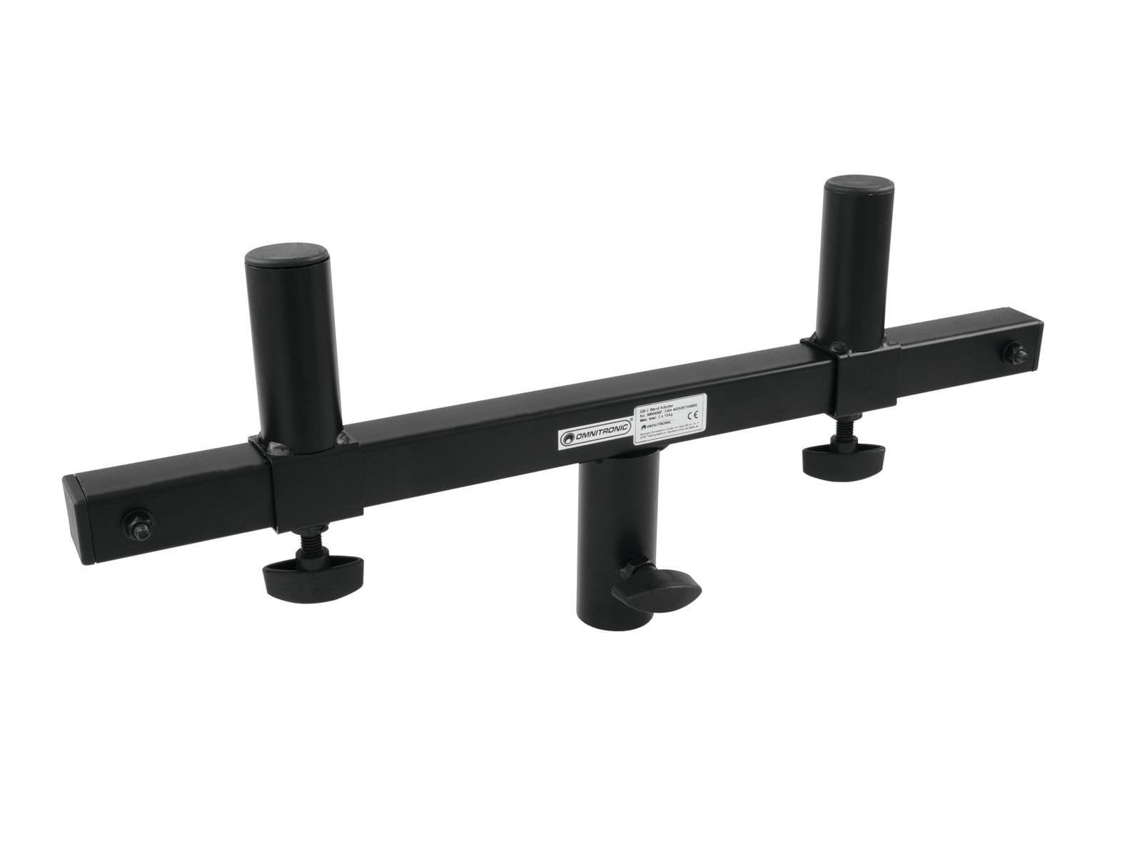 Omnitronic GB-2 Stand Adaptor Horquilla para montar dos altavoces en un soporte GB-2