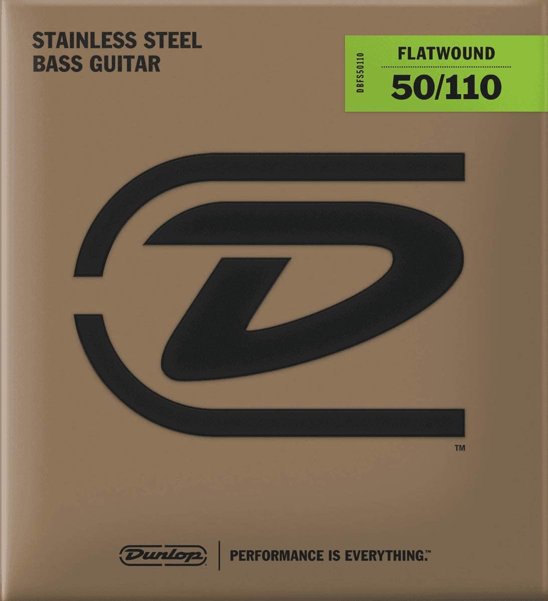 Dunlop DBFS50110 Juego Cuerdas Bajo Entorchado Plano (Escala Larga) 50-110 DBFS50110