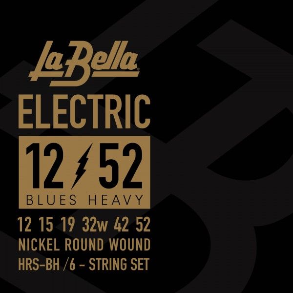 La Bella HRSBH Juego De Cuerdas Para Guitarra Eléctrica Hrs Blues Heavy 12-52 HRSBH
