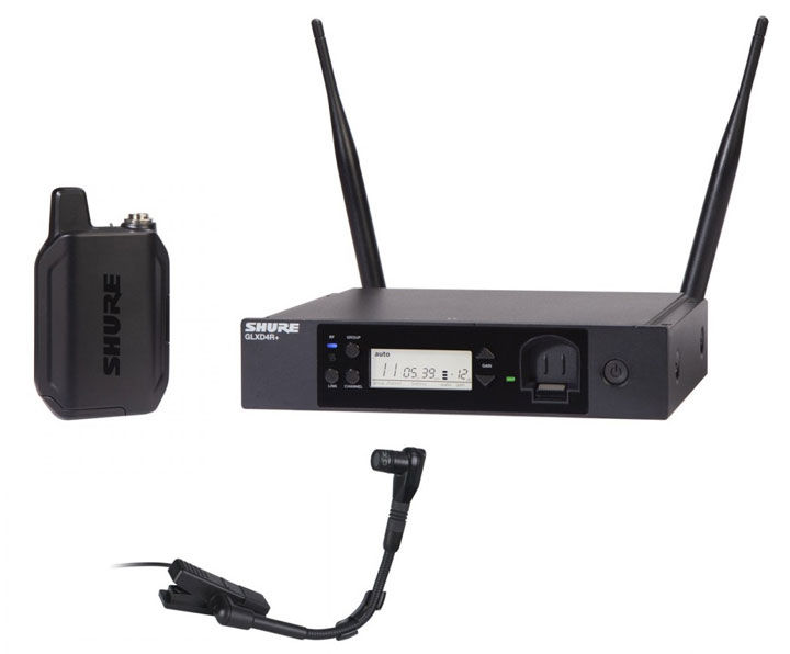 SHURE GLXD14R+/B98 Z4 Micrófono Inalámbrico para Instrumento 2,4 & 5GHz GLXD14R+/B98 Z4
