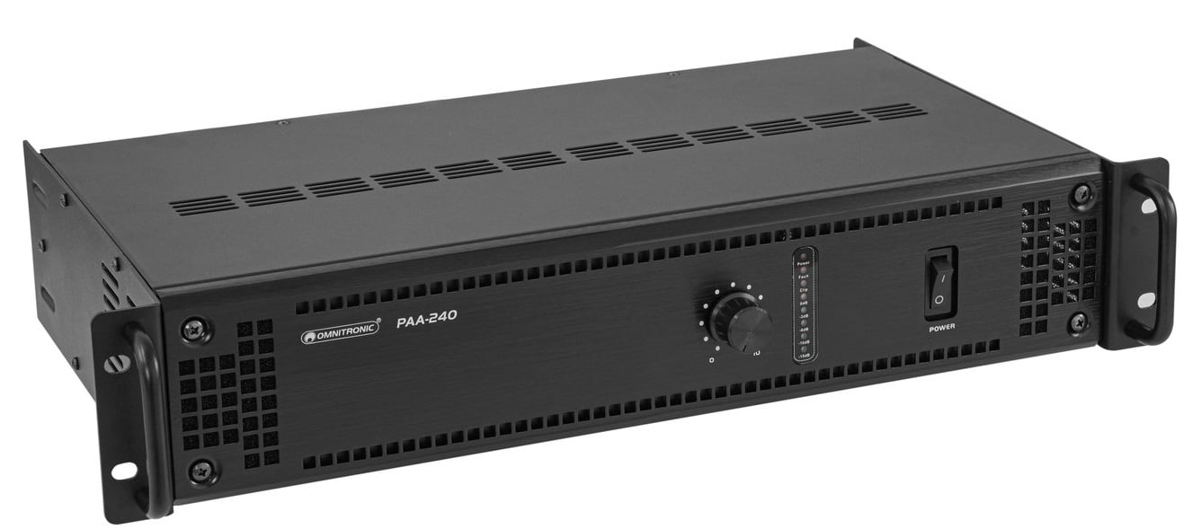 Omnitronic PAA-240 Amplificador 240 W RMS PAA-240