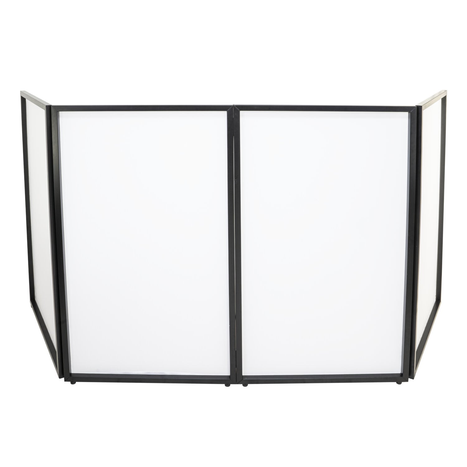 AFX DJ FACADE-DJ-STAND Frontal DJ DJ FACADE W/ 4 WHITE LYCRAS AND 4 FOLDABLE PANELS