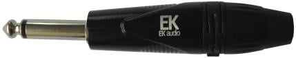 EK Audio Jack Mono Recto Negro Pj001Bk PJ001BK