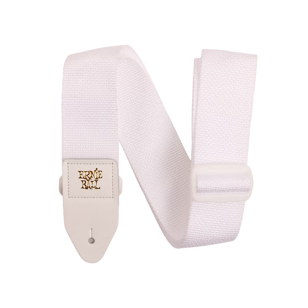 ERNIE BALL Correa Eb Guit/ Bajo Polypro - Blanco & Blanco EB5350
