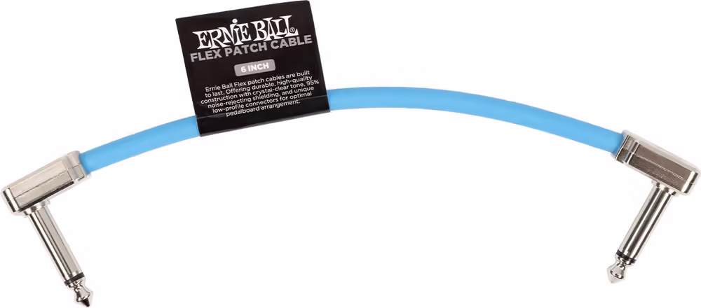 ERNIE BALL Cable Eb Flex Patch 6? Azul EEB6455
