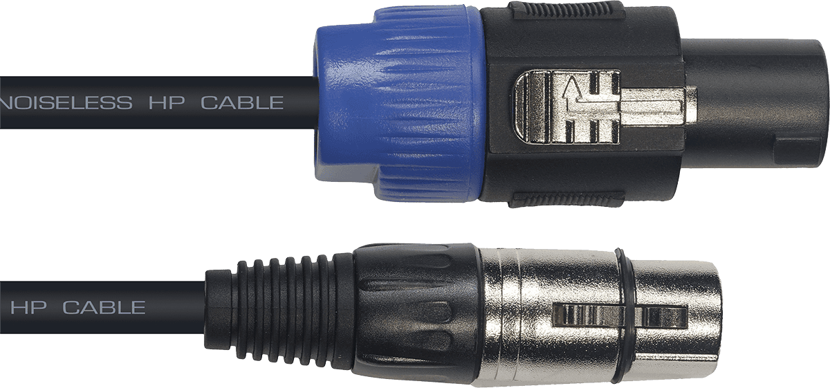 Yellow Cable ECO-HP9XS Cable de 9 Metros XLR Hembra a 2 Speakon de 1,5 mm ECOHP9XS