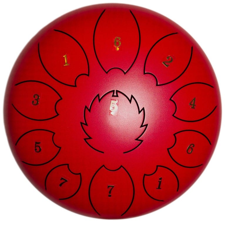 FZONE Steel Tongue Drum F-Zone STD611N Rojo (6" 11 notas) FZONE Steel Tongue Drum F-Zone STD611N Rojo