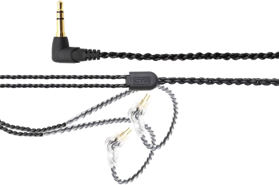 Clear Tune Monitors CBL-K50 Black Cable estándar de 2 pines de 127 cm - Negro Clear Tune Monitors CBL-K50 Black Cable estándar d