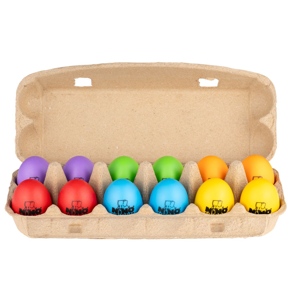 Nino Percussion Egg Shaker Set Soft, For 12 Ki NINOSET19