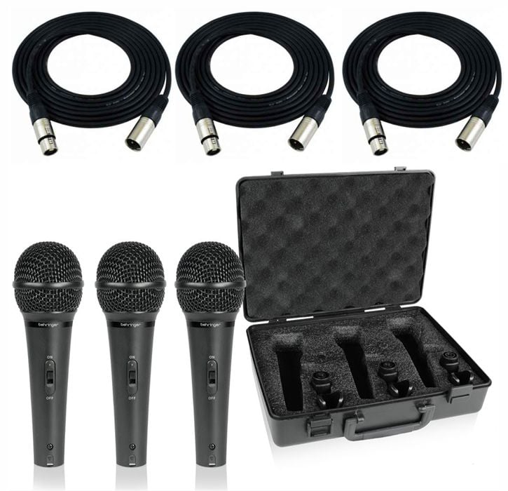 BEHRINGER XM1800S + 3 Cables XLR 3 Metros XM1800