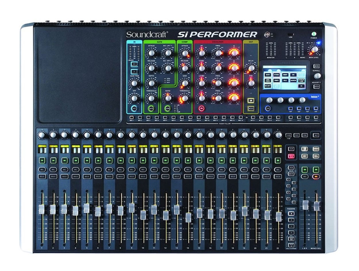 Soundcraft SI PERFORMER 2 Mesa Digital 24 Previos Mic Expandible y Control DMX SI PERFORMER-2