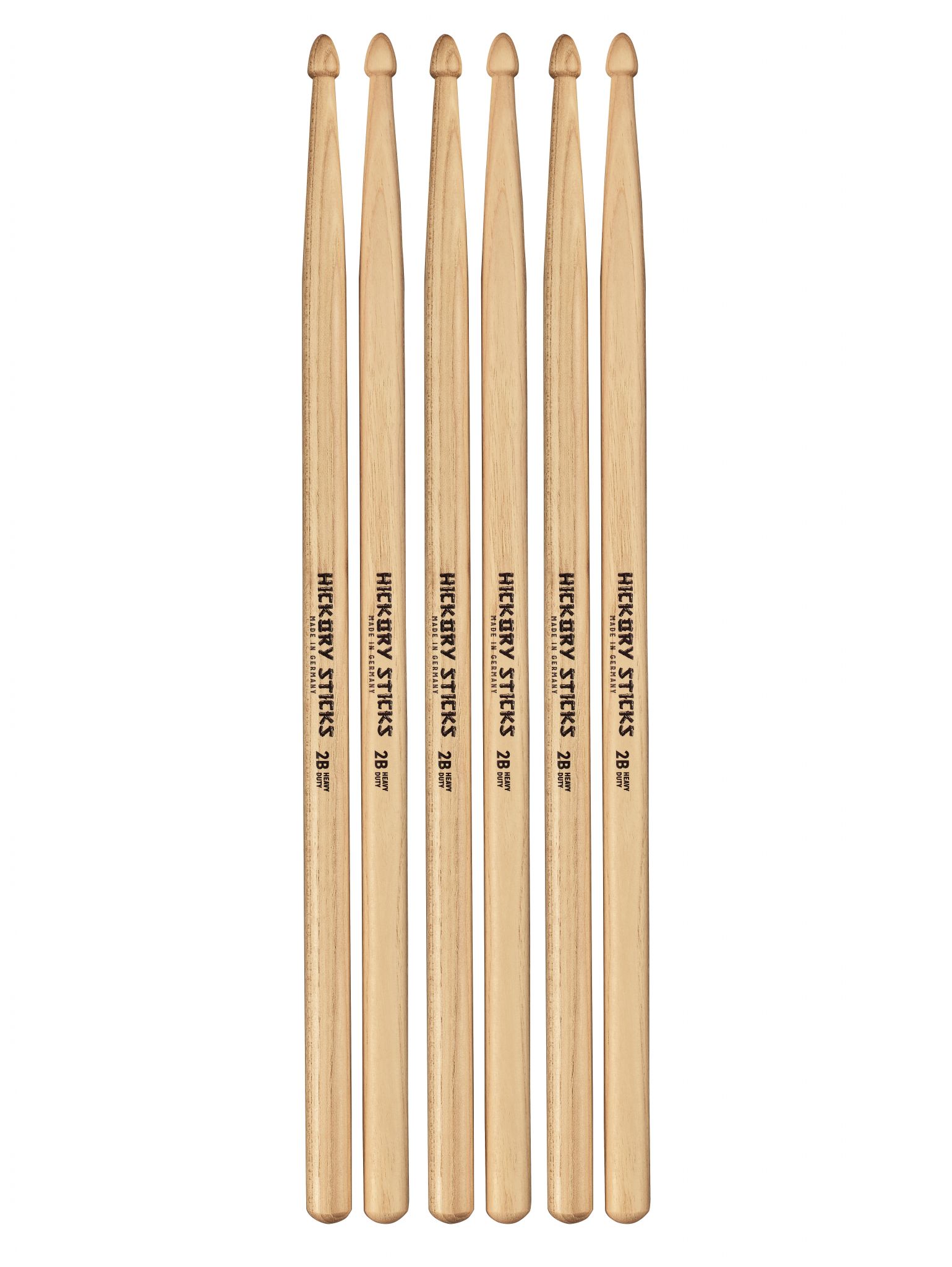 Meinl HS110-3 Baquetas 2B Hickory Pack 3 Parejas HS110-3