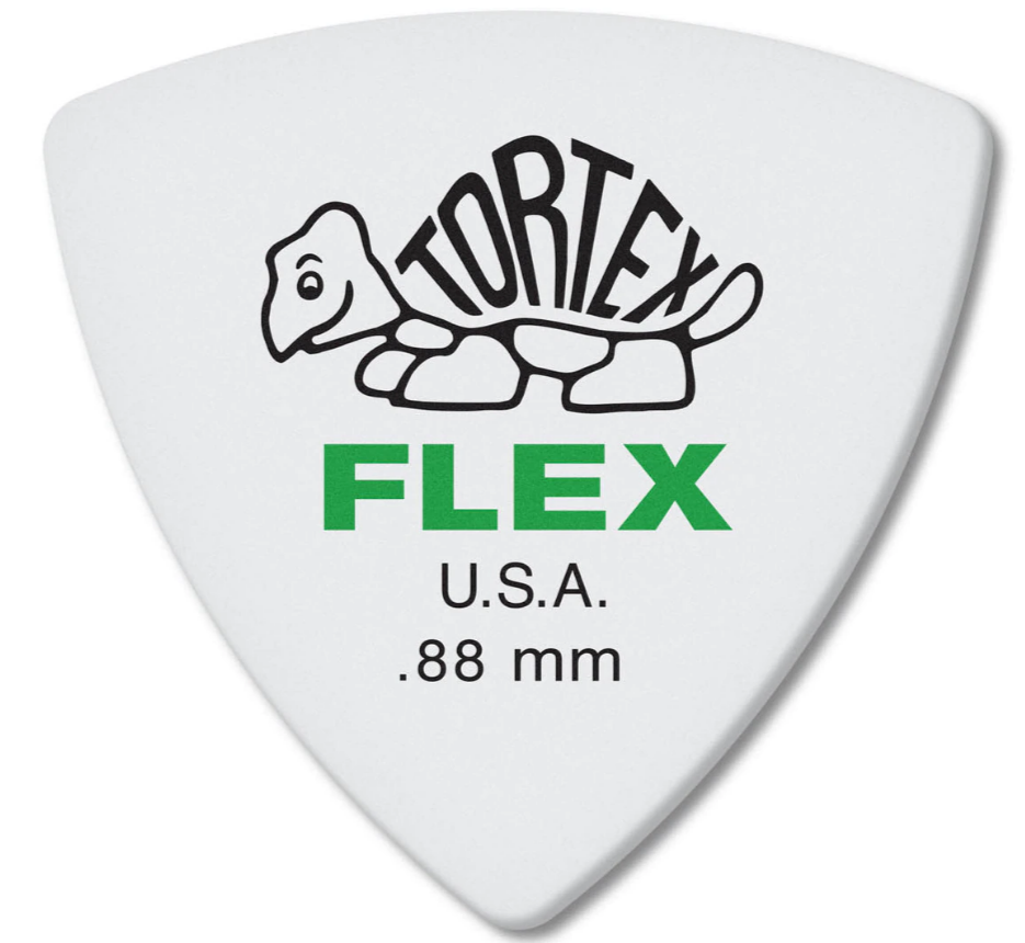 Dunlop Tortex Flex Triangular de 0,88 mm Pack 6 Un. 456P88