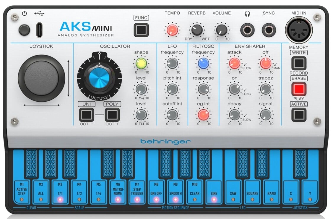 BEHRINGER AKS MINI Sintetizador Analógico Polifónico de 3 Voces BEHRINGER AKS MINI