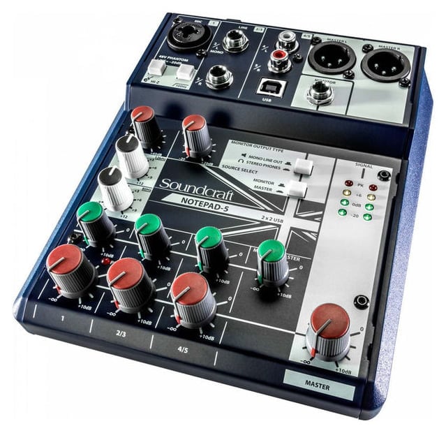 SOUNDCRAFT NOTEPAD-5 Mesa de mezclas NOTEPAD-5
