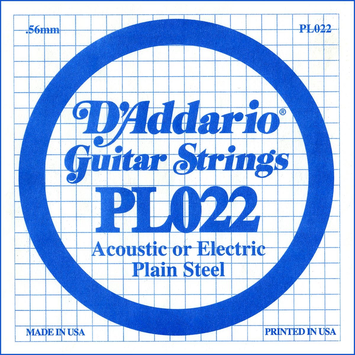 D´addario PL022 Cuerda Suelta para Guitarra Eléctrica y Acústica PL022