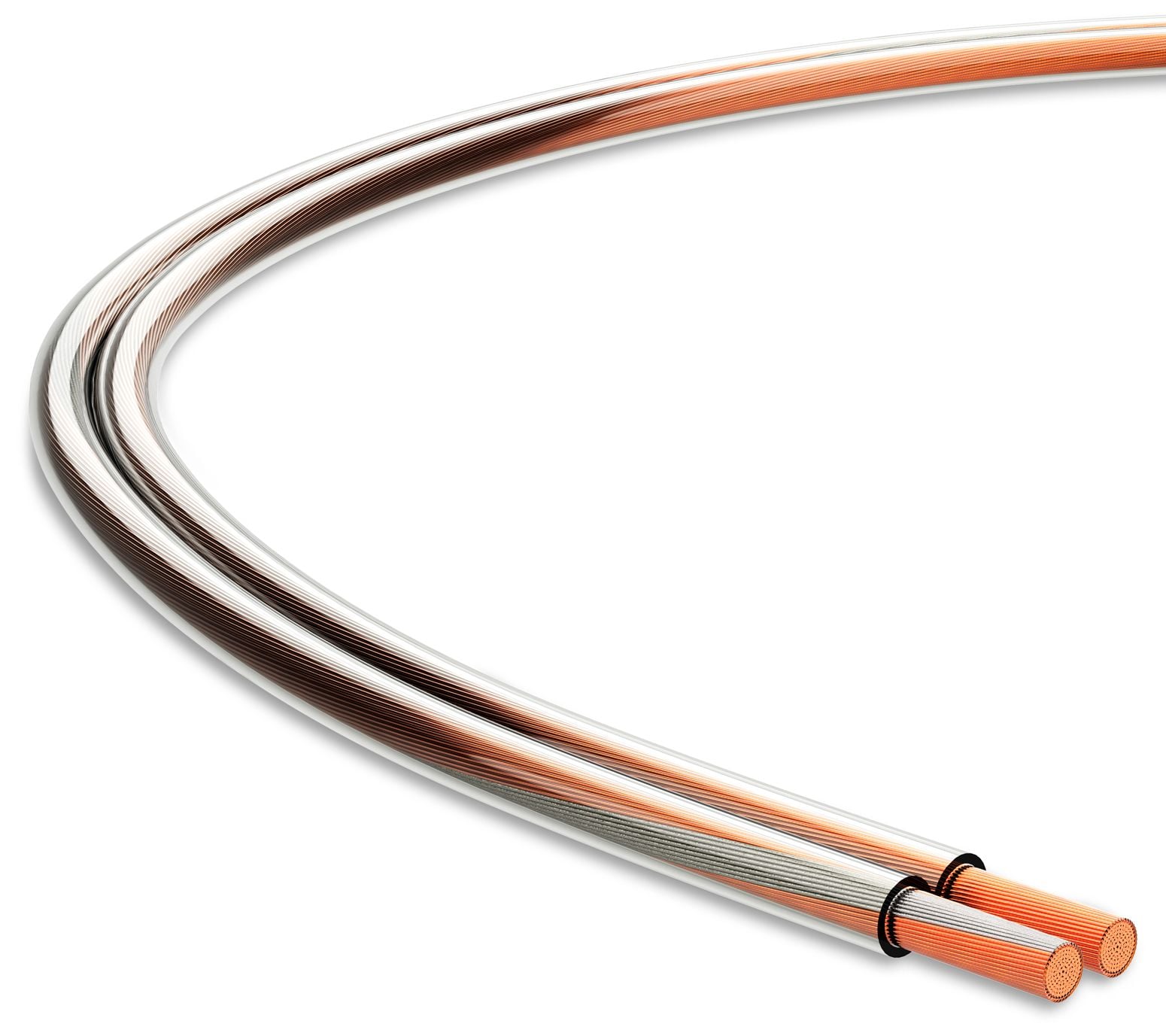 Audibax Silver BSAP100 Transparente Bobina Cable Altavoz Paralelo 100 Metros BSAP100 Transparent