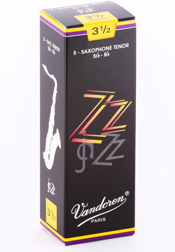 Vandoren Caja 5 Cañas Saxo Tenor Vandoren ZZ 3 1/2 caja negra Caja 5 Cañas Saxo Tenor Vandoren ZZ 3½ caja negra