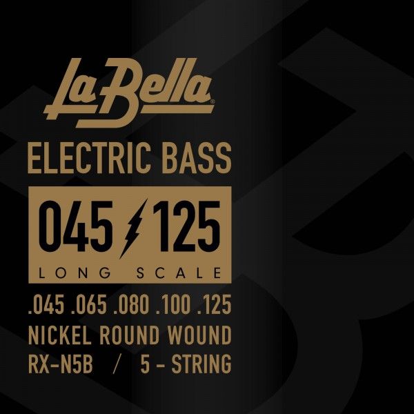 La Bella RXN5B Juego De Cuerdas Para Bajo Eléctrico De 5 Cuerdas Nickel RXN5B