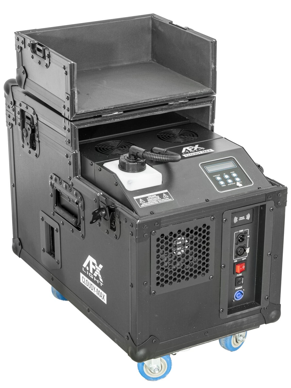 AFX CLOUDY-MAX Máquina Humo Bajo PRO PRO LOW FOG MACHINE 2000W IN FLIGHT CASE