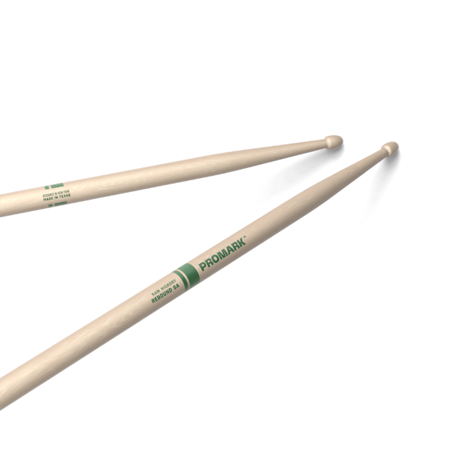 ProMark RBHR565AW Baquetas Rebound 5A Nogal americano con punta de bellota Raw Hickory RBHR565AW