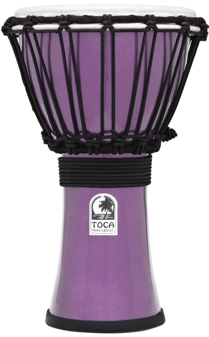 Toca Percussion TFCDJ-7MV Violeta Metalizado Djembe Freestyle Colorsound TFCDJ-7MV
