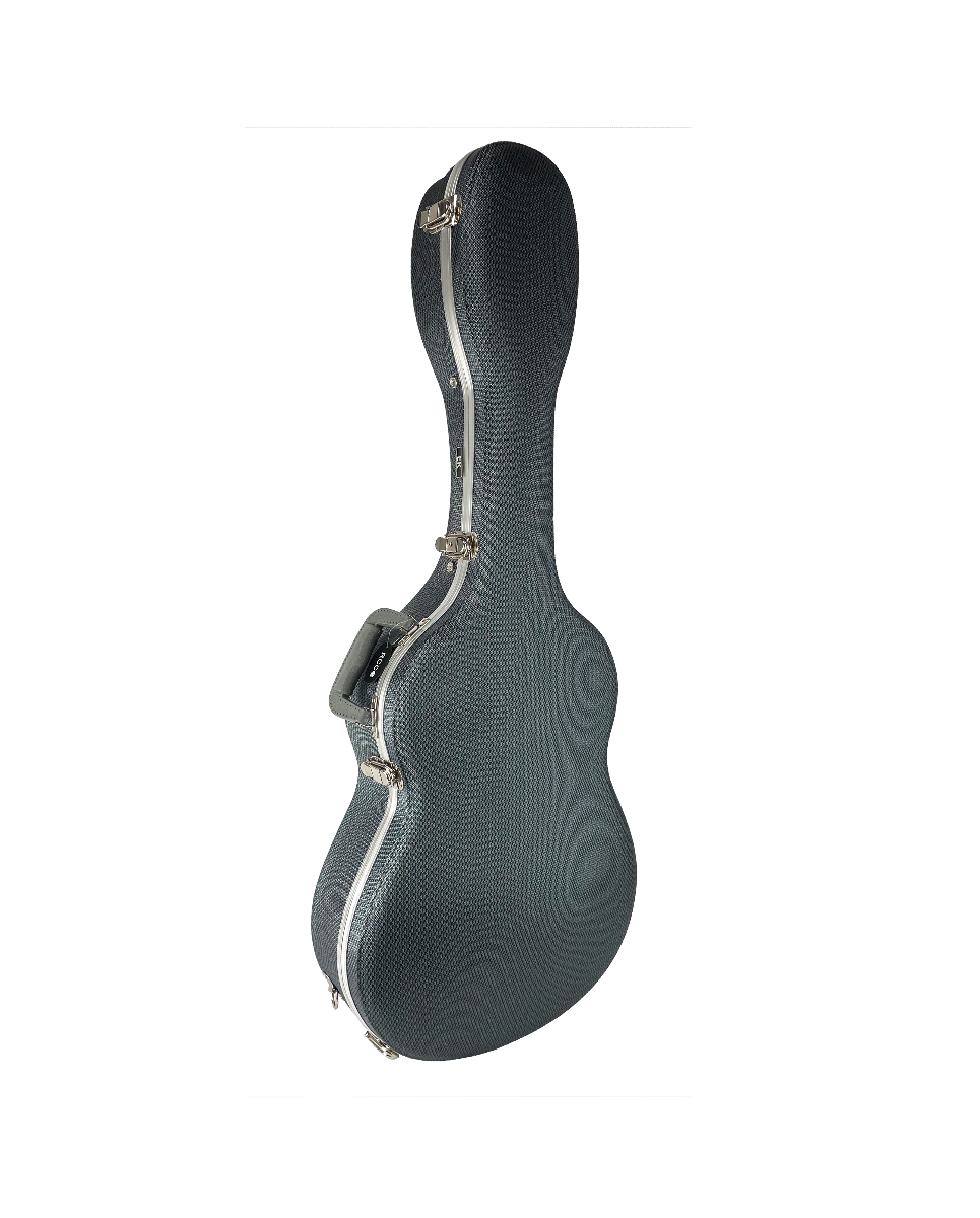 EK Audio Estuche  Para Guitarra Clásica De Abs Y Carbono Gris RCCG