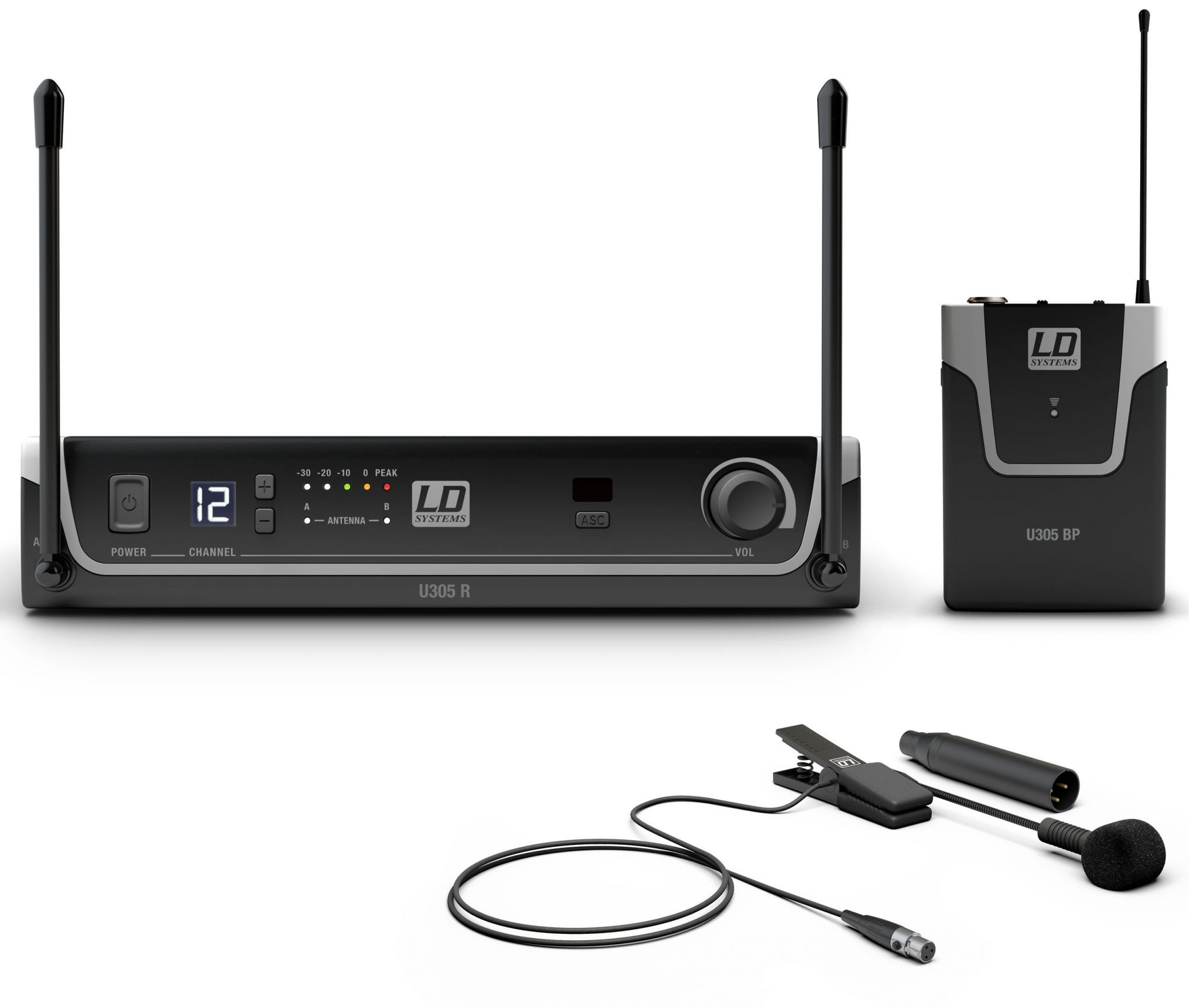 LD Systems U305 BPW Sistema inalámbrico con petaca y micrófono para instrumentos de viento U305 BPW
