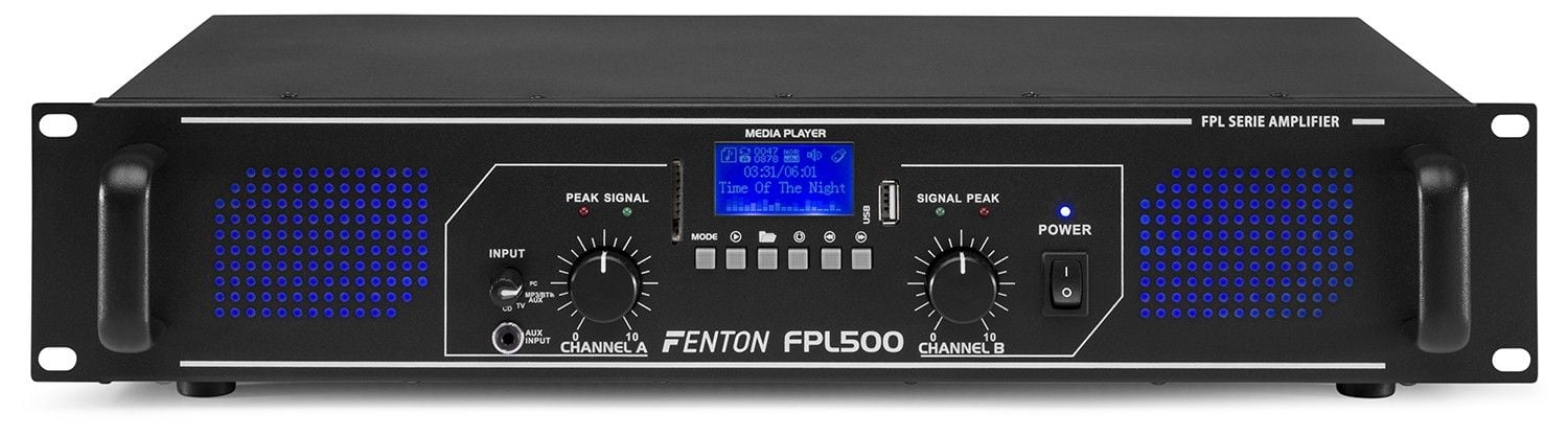 Fenton Fpl700 Amplificador Digital Led Azules Eq 172087 FPL700