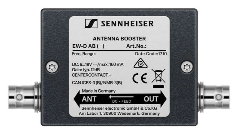 Sennheiser EW-D AB Y Amplificador de Antena Frecuencia Y EW-D AB Y