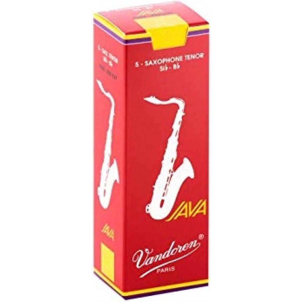 Vandoren Caja 5 Cañas Saxo Tenor Vandoren Java 3 caja roja Caja 5 Cañas Saxo Tenor Vandoren Java 3 caja roja