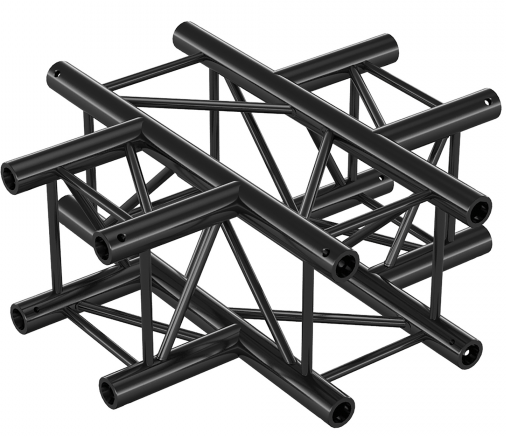 Showtec GQ30016HDB Cross 4-way Heavy Duty Black Pro-30 Square G Truss GQ30016HDB