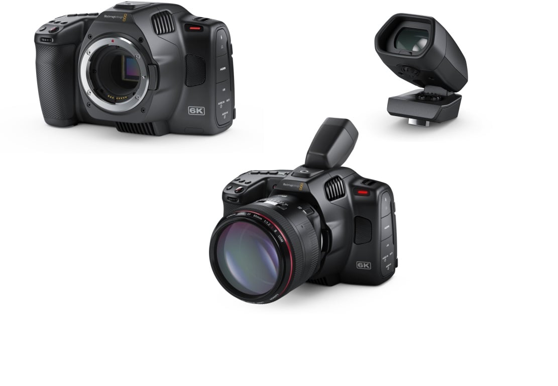 Blackmagic Pocket Cinema Camera 6K Pro Cámara de Vídeo Profesional + Pocket Cinema Camera Pro EVF Visor Pocket Cinema Camera 6K Pro Cámara de Vídeo Profes