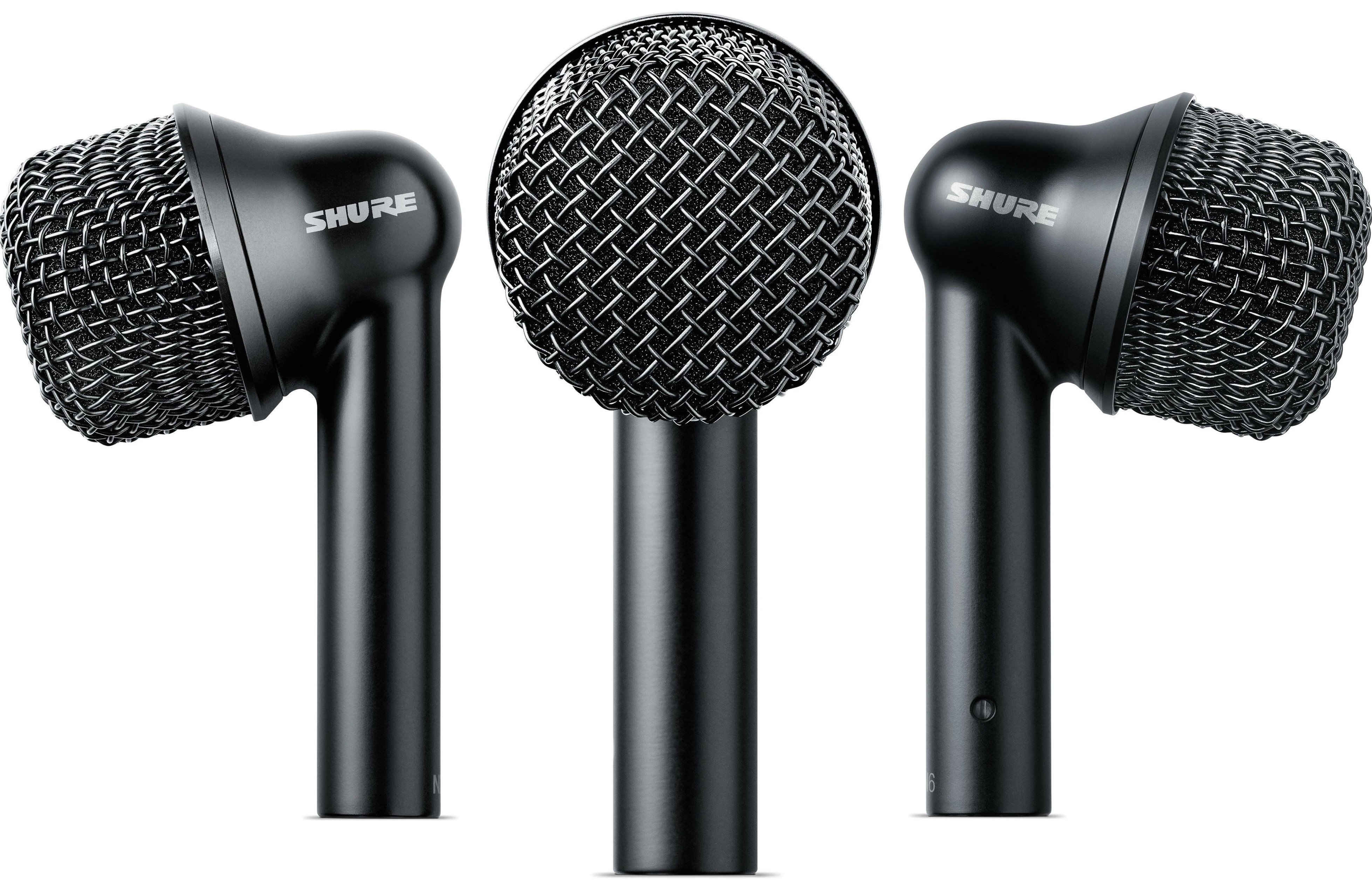 SHURE NXN6-3PK Micrófono Tom Nexadyne XLR, negro, paquete de 3 NXN6-3PK