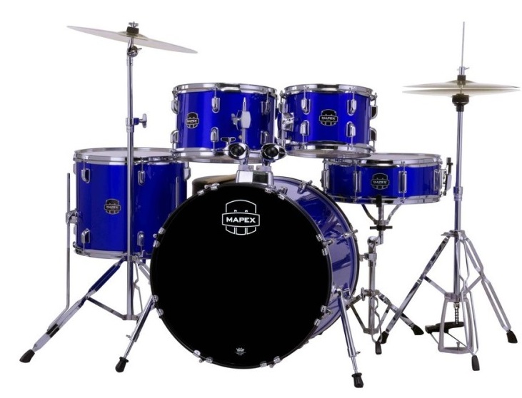 Mapex CM5844FTCIB Comet Indigo Blue Platos, Herrajes y Baquetas Incluídos CM5844FTCIB